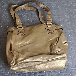 Emilie M gold shoulder bag